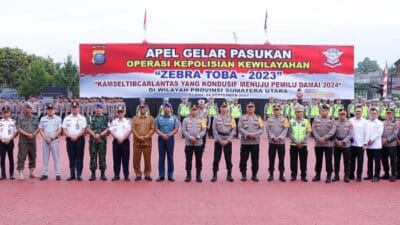 Direktorat Lalu Lintas Polda Sumut Gelar Operasi Zebra Toba 2023