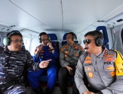Kapoldasu Bersama Danlantamal Patroli Udara Pantau Perairan Belawan