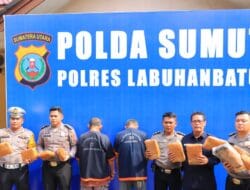 Polres Labuhanbatu Amankan 12,6 Kg Ganja Antar Provinsi