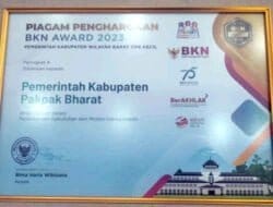 Pemkab Pakpak Bharat Kembali Terima Anugerah BKN Award Peringkat IV
