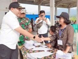 Bupati Pakpak Bharat Monitoring ke Desa Pelaksanaan Pilkades