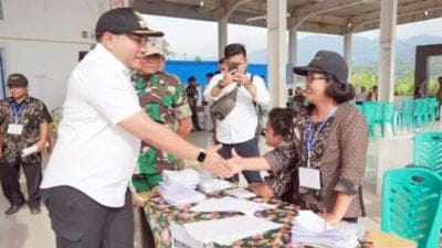 Bupati Pakpak Bharat Monitoring ke Desa Pelaksanaan Pilkades