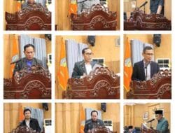 9 Fraksi DPRD Batu Bara Bacakan Pandangan Umum Terkait Penyampaian Nota R-APBD Tahun 2024 dan Ranperda Perubahan