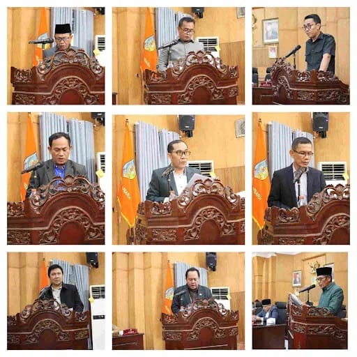 9 Fraksi DPRD Batu Bara Bacakan Pandangan Umum Terkait Penyampaian Nota R-APBD Tahun 2024 dan Ranperda Perubahan