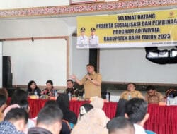 Bupati Eddy Berutu Hadiri Sosialisasi Program Adiwiyata