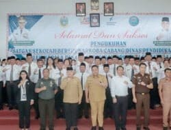 Bupati Eddy Berutu Kukuhkan Satgas Sekolah Bersih Narkoba