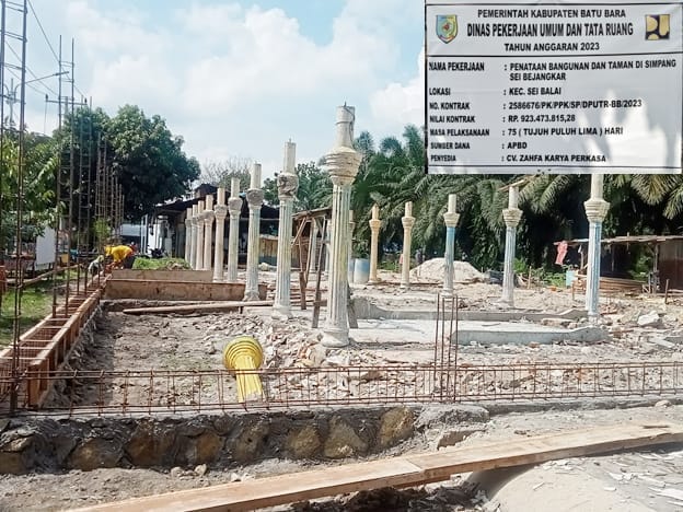 Proyek Taman Rp923.473.815 di Batu Bara Dipertanyakan