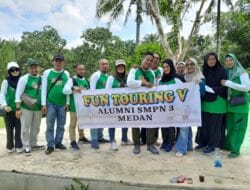 Alumni 1990 SMPN 3 Medan Eratkan Silaturahmi Persahabatan Lewat Touring