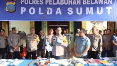 Polres Pelabuhan Belawan Bersihkan Pelaku Curat, Curas, Curanmor dan Narkoba