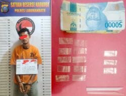Peredaran Sabu di Rumah Makan Diungkap Satres Narkoba Polres Labuhanbatu