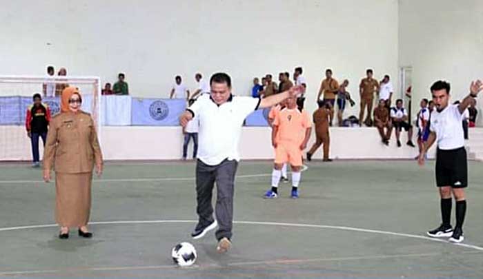 Wabup Labuhanbatu Buka Turnamen Futsal Korpri