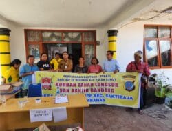 SIP Angkatan 52 RAD Polda Sumut Salurkan Bantuan Kepada Korban Tanah Longsor di Humbahas