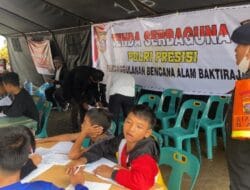 Polda Sumut Dirikan Tenda Serba Guna Bantu Anak Korban Longsor di Humbahas