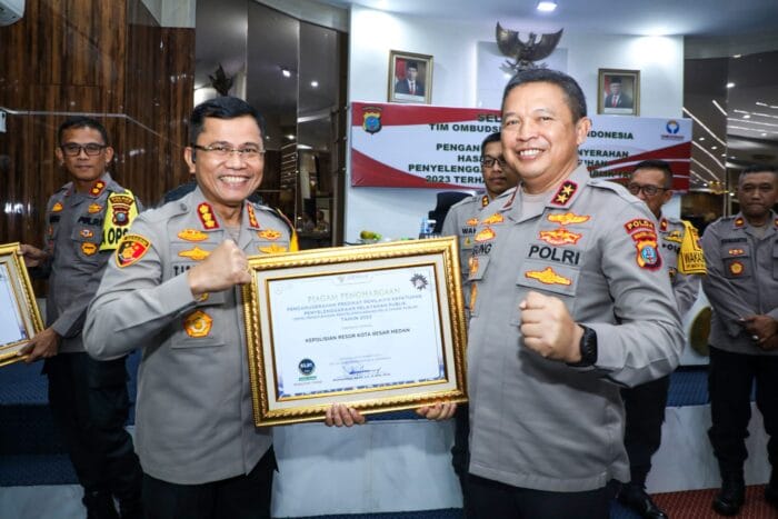 24 Polres Jajaran Polda Sumut Raih Predikat Terbaik Kepatuhan Pelayanan Publik