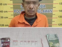 Satuan Narkoba Polres Belawan Amankan Tersangka