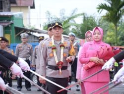 Polres Langsa Lakukan Tradisi Pisah Sambut Kapolres