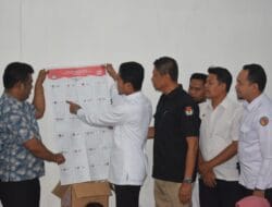 Pj Walikota Langsa Tinjau Proses Pelipatan Surat Suara Pemilu