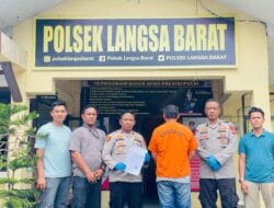 Polsek Langsa Barat Amankan Pelaku Penggelapan Sapi Bantuan Penggelapan Sapi Bantuan