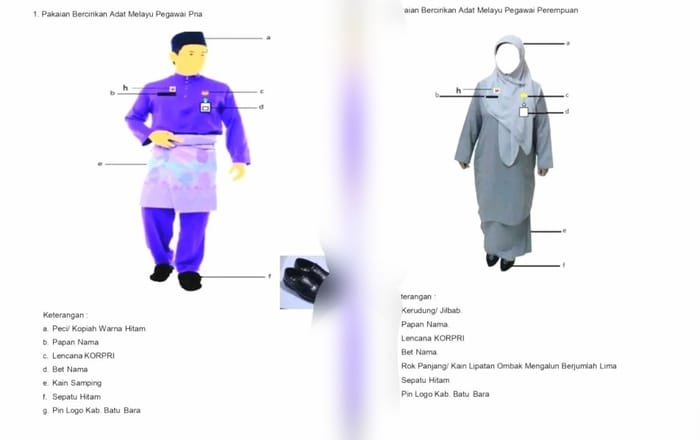 Tak Pakai Baju Dinas Motif Adat Melayu, Pegawai Batu Bara Bakal Ditegur