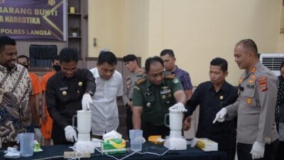 Polres Langsa Musnahkan Sabu 3.308,75 Gram