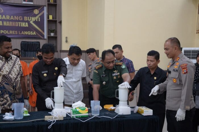 Polres Langsa Musnahkan Sabu 3.308,75 Gram