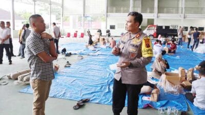 Kapolres Labuhanbatu Kunjungi Kantor KPU, Pantau Pengemasan Logistik Pemilu 2024