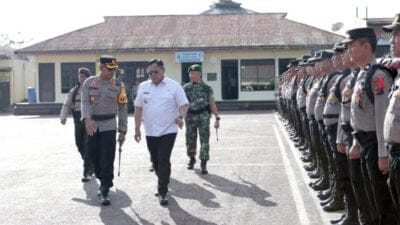 Bupati Eddy Berutu Ikuti Apel Pergeseran Pasukan Pengamanan