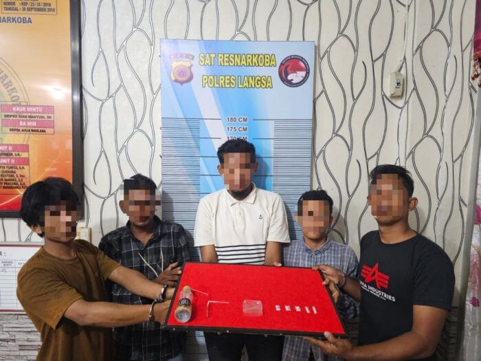 Pesta Sabu, Lima Pelaku Diamankan