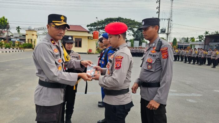 Polres Langsa Turunkan 386 Personel Pengamanan TPS