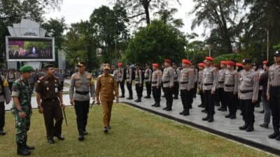 Apel Pergeseran Pasukan Pengamanan TPS Pemilu Tahun 2024
