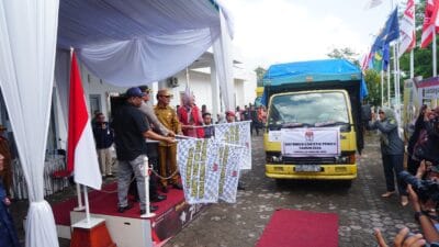 Pelepasan Pendistribusian Logistik Pemilu Tahun 2024 Kota Langsa