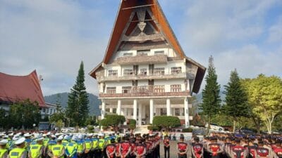 Polda Sumut Gelar Gladi Pengamanan F1 Powerboat Danau Toba