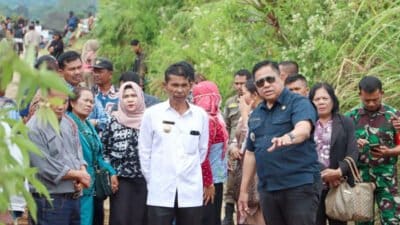 Eddy Berutu Tinjau Pembukaan Jalan di Desa Sibira