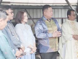 Bupati Dairi Hadiri Peletakan Batu Pertama Pembangunan Gedung Karya Pastoral Paroki Sidikalang