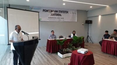 BPS Aceh Timur Gandeng Diskominfo dan Bappeda Gelar Pembinaan Statistik Sektoral