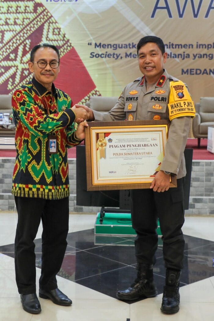 Polda Sumut Raih Penghargaan IKPA Terbaik dari Kemenkeu RI