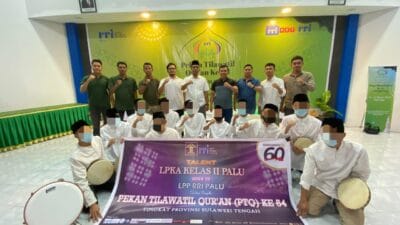 Terbang Lebih Tinggi, Grup Hadroh LPKA Palu Suguhkan Penampilan Terbaik di PTQ Ke-54 RRI
