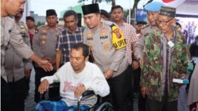 Hariri Berterimakasih Kepada Kapolres Batu Bara Terhadap Bantuan Kursi Roda