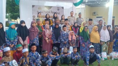 Polsek Indrapura Berbagi Kepada Kaum Duafa