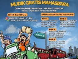 Mudik Gratis Polda Sumut Bersama Mahasiswa dari Jakarta