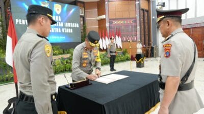 Kapolda Sumut Pimpin Penyerahan Jabatan Irwasda Purnatugas