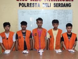 5 Pengedar Narkoba Sembunyikan Sabu-sabu ke Dalam Anus