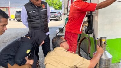 Antisipasi Kecurangan, Kasat Reskrim Polres Aceh Timur Cek SPBU