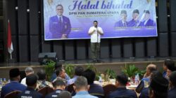 Bobby Hadiri Halalbihalal DPW PAN Sumut