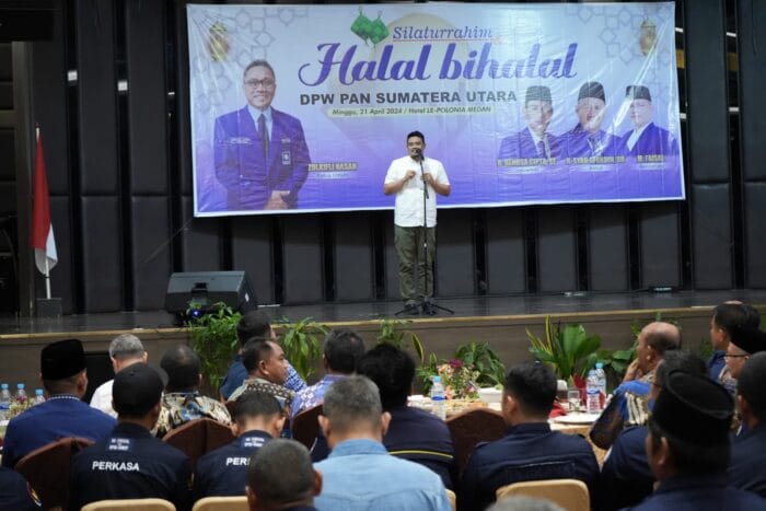 Bobby Hadiri Halalbihalal DPW PAN Sumut