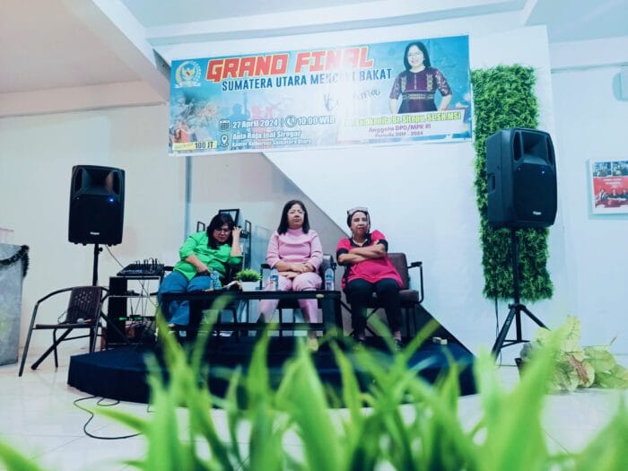 Konferensi Pers Grand Final Sumatera Utara Mencari Bakat Bersama Anggota DPD Sumut Dr Badikenita Sitepu