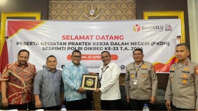 Terima Peserta PKDN Sespimti Polri, Pimpinan Bawaslu Sumut Beberkan Strategi Pengawasan Pemilu Tahun 2024