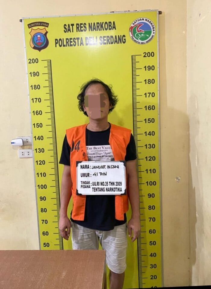 Personel Satres Narkoba Polresta Deliserdang Amankan Pelaku Penyalahgunaan Narkotika