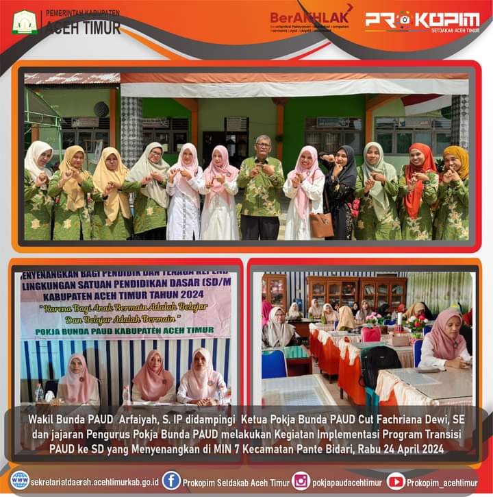 Pokja Bunda PAUD Aceh Timur Gelar Sosialisasi Program Transisi