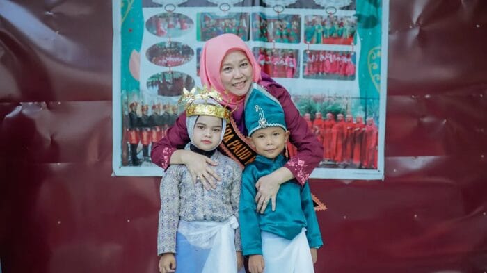 Bunda PAUD Kabupaten Batu Bara Kunjungi TK Bunga Pandan